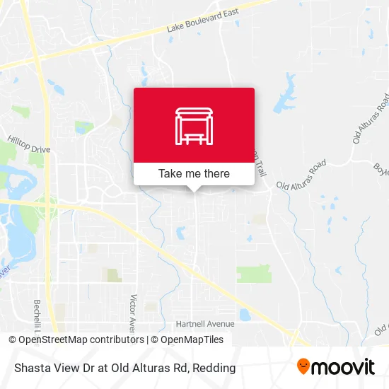 Mapa de Shasta View Dr at Old Alturas Rd