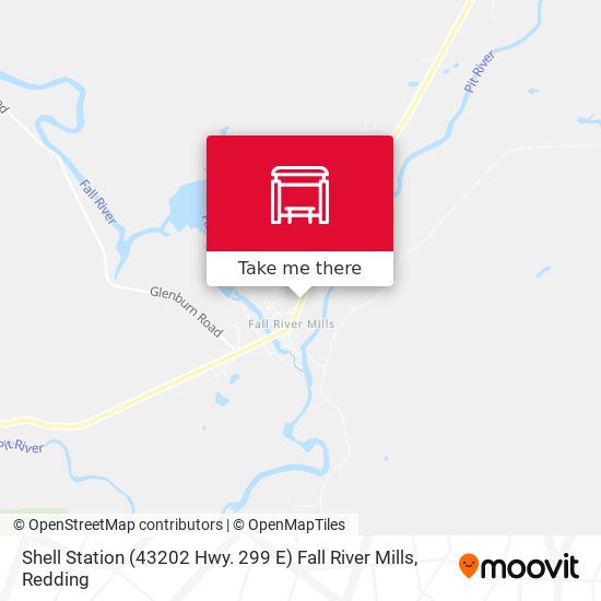 Mapa de Shell Station (43202 Hwy. 299 E) Fall River Mills