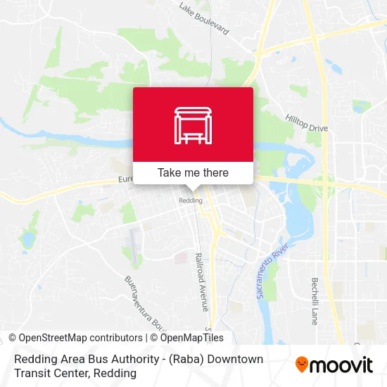 Redding Area Bus Authority - (Raba) Downtown Transit Center map