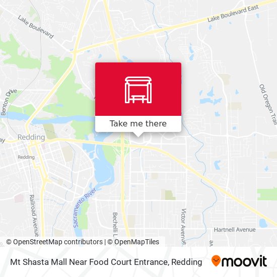 Mt Shasta Mall Near Food Court Entrance map