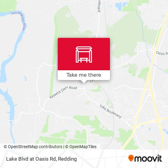 Lake Blvd at Oasis Rd map