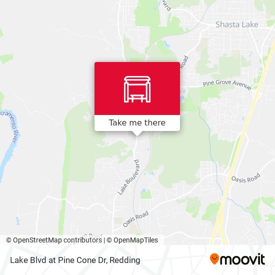Lake Blvd at Pine Cone Dr map