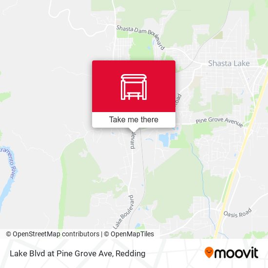 Lake Blvd at Pine Grove Ave map