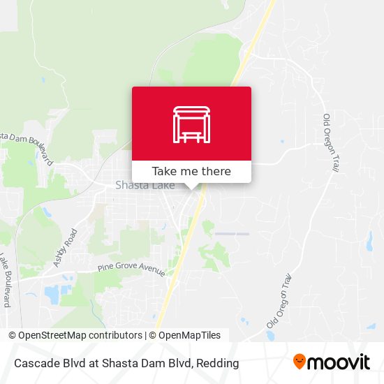 Cascade Blvd at Shasta Dam Blvd map