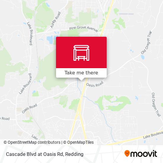 Cascade Blvd at Oasis Rd map