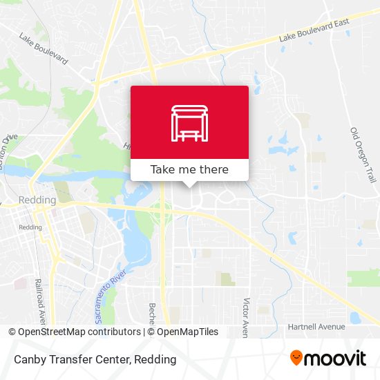 Canby Transfer Center map
