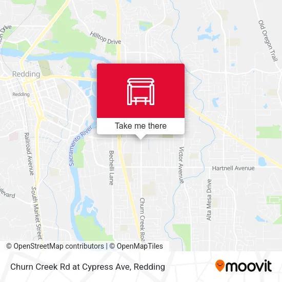 Mapa de Churn Creek Rd at Cypress Ave