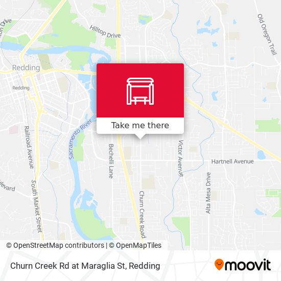 Churn Creek Rd at Maraglia St map