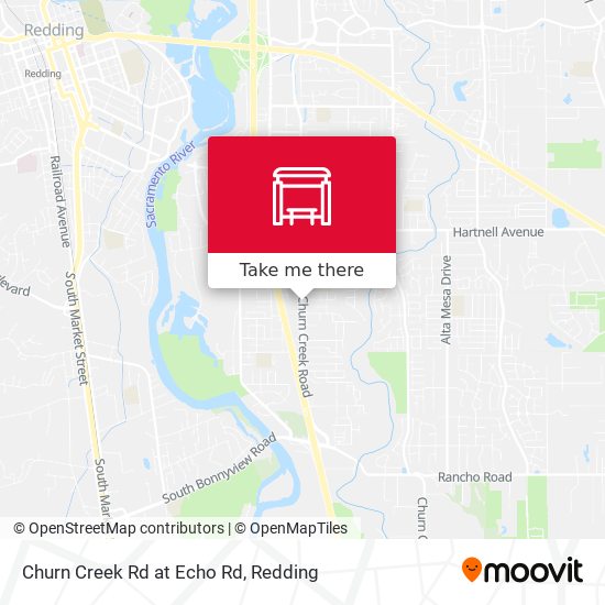 Churn Creek Rd at Echo Rd map