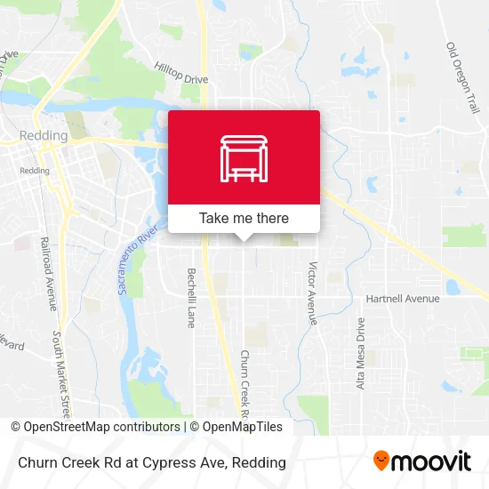 Mapa de Churn Creek Rd at Cypress Ave