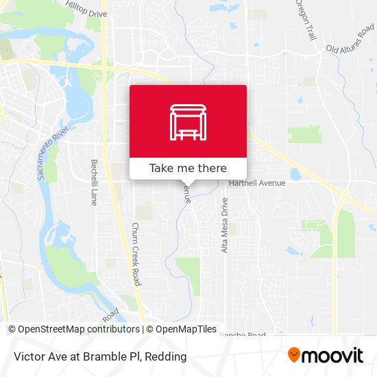Victor Ave at Bramble Pl map
