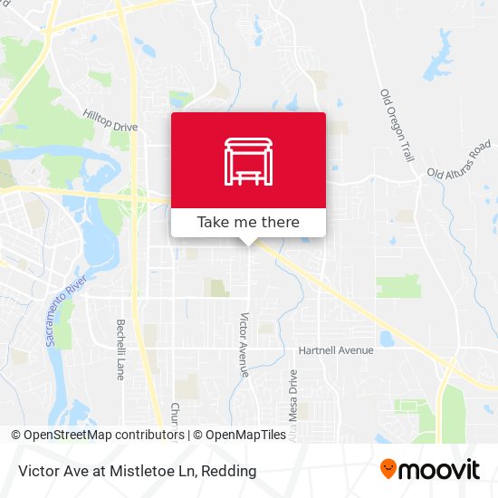Victor Ave at Mistletoe Ln map