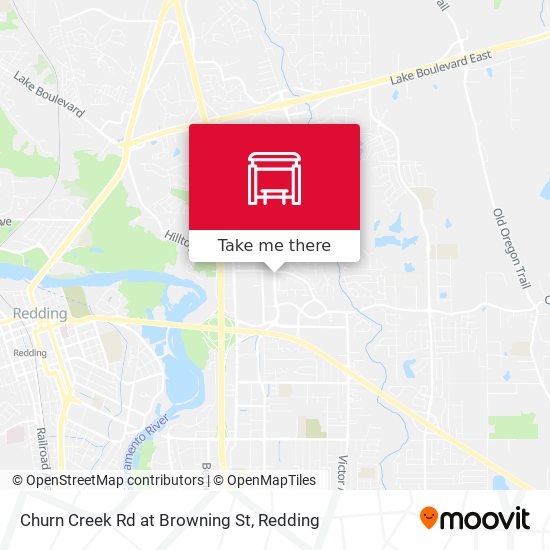 Churn Creek Rd at Browning St map