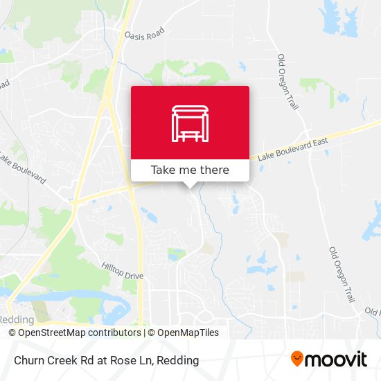 Churn Creek Rd at Rose Ln map