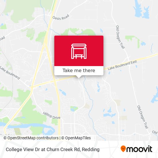 College View Dr at Churn Creek Rd map