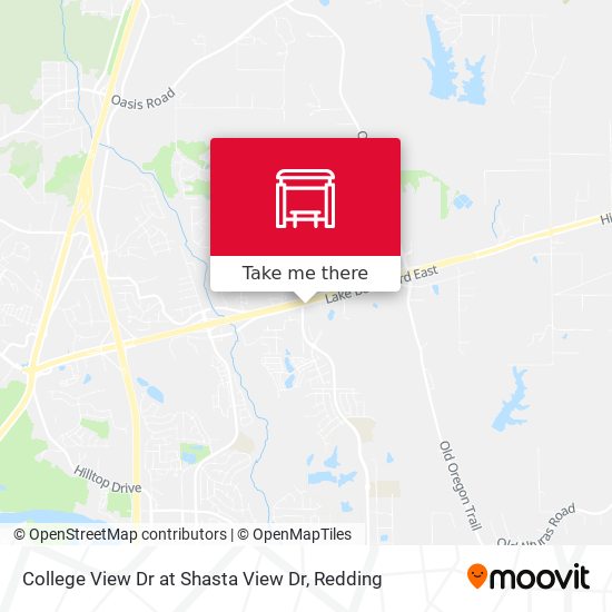 College View Dr at Shasta View Dr map
