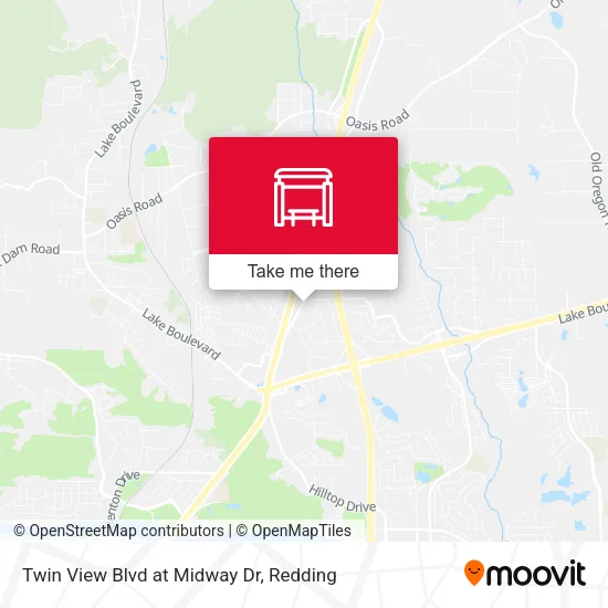 Mapa de Twin View Blvd at Midway Dr