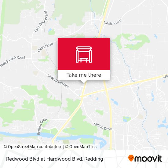 Mapa de Redwood Blvd at Hardwood Blvd