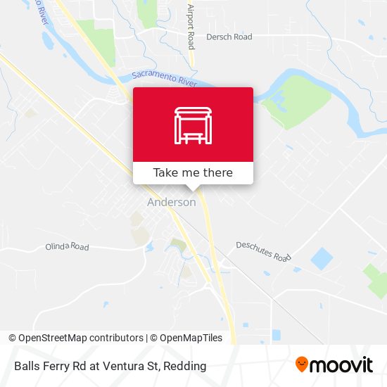 Balls Ferry Rd at Ventura St map