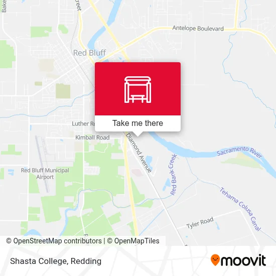 Shasta College map