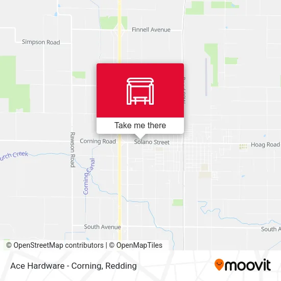 Mapa de Ace Hardware - Corning