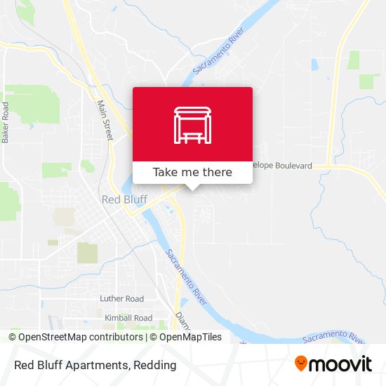 Red Bluff Apartments map