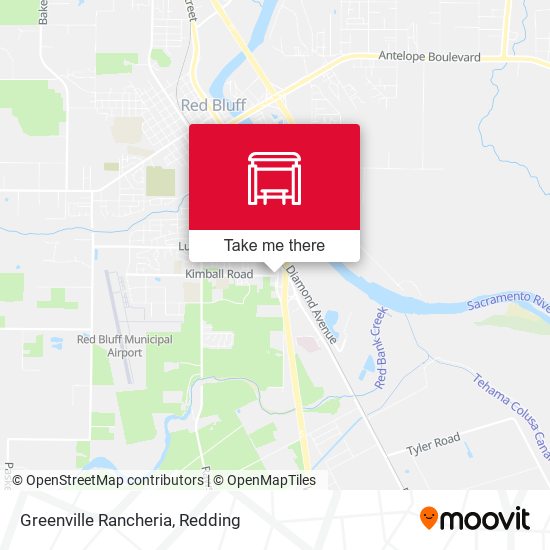 Greenville Rancheria map