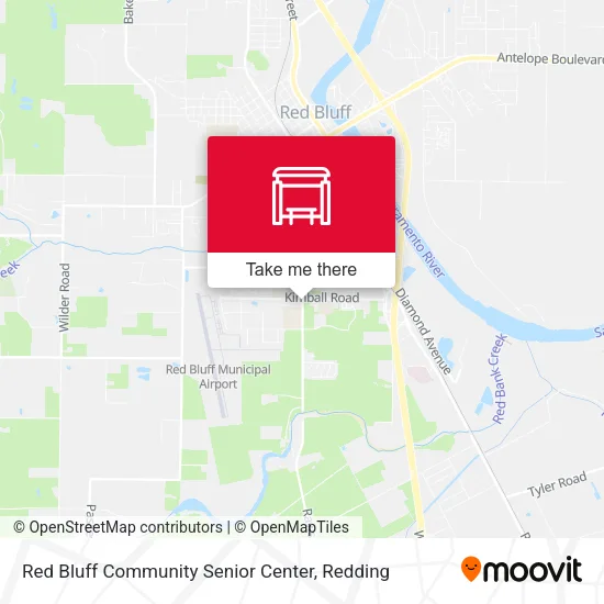 Mapa de Red Bluff Community Senior Center