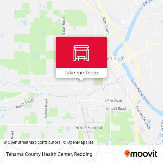 Tehama County Health Center map
