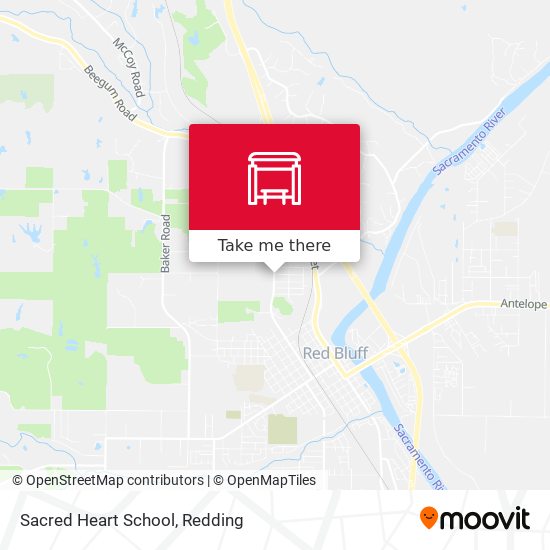 Sacred Heart School map