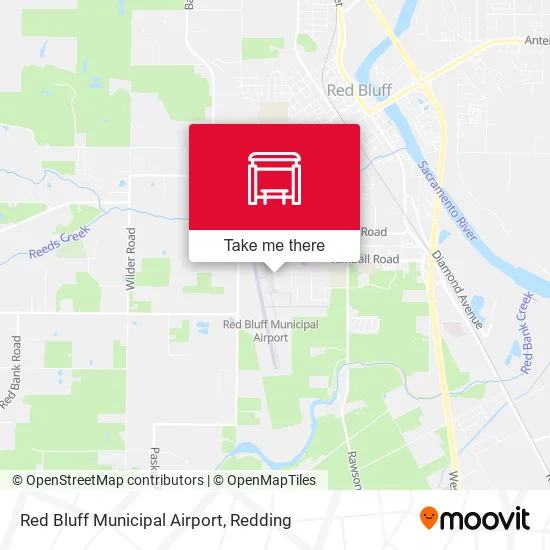 Mapa de Red Bluff Municipal Airport