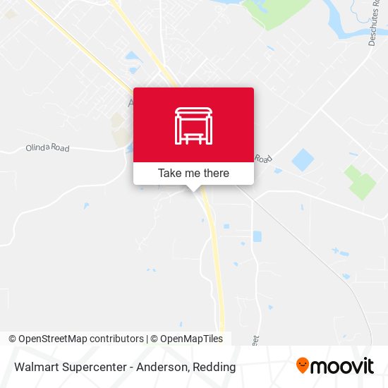 Walmart Supercenter - Anderson map