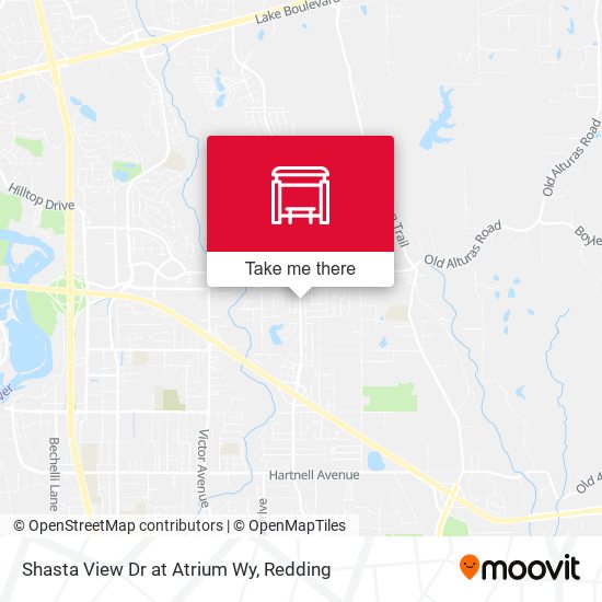 Shasta View Dr at Atrium Wy map