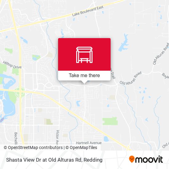Shasta View Dr at Old Alturas Rd map