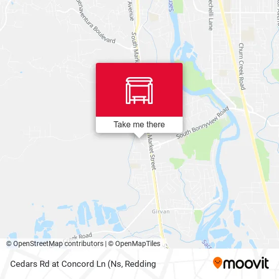 Cedars Rd at Concord Ln map