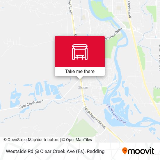 Westside Rd @ Clear Creek Ave (Fs) map