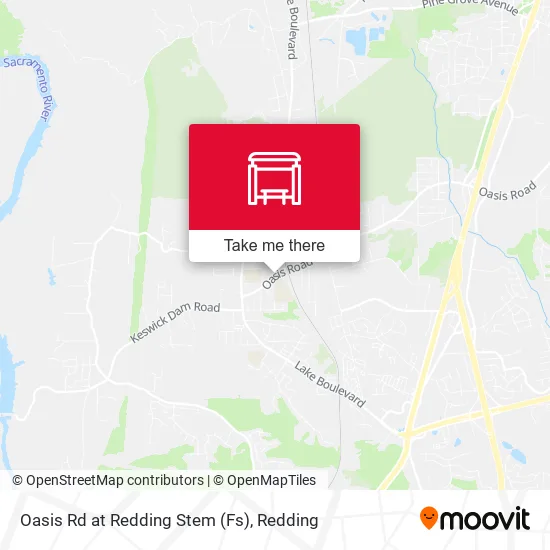 Mapa de Oasis Rd at Redding Stem (Fs)