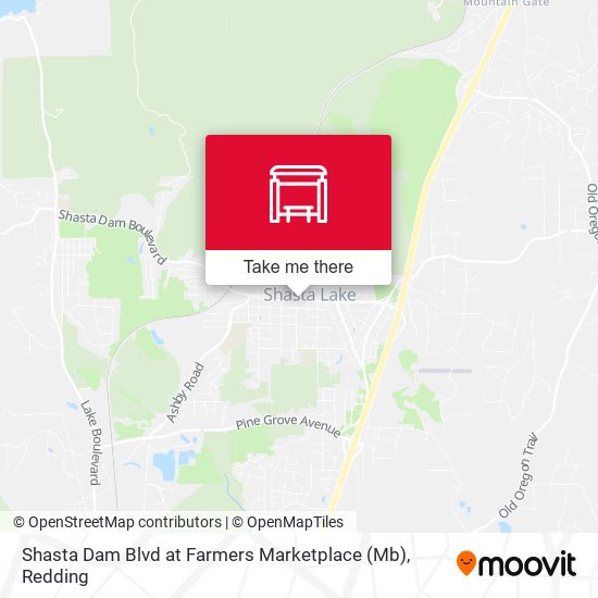 Shasta Dam Blvd at Farmers Marketplace (Mb) map