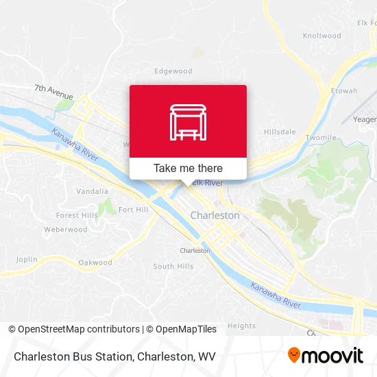 Charleston Bus Station map