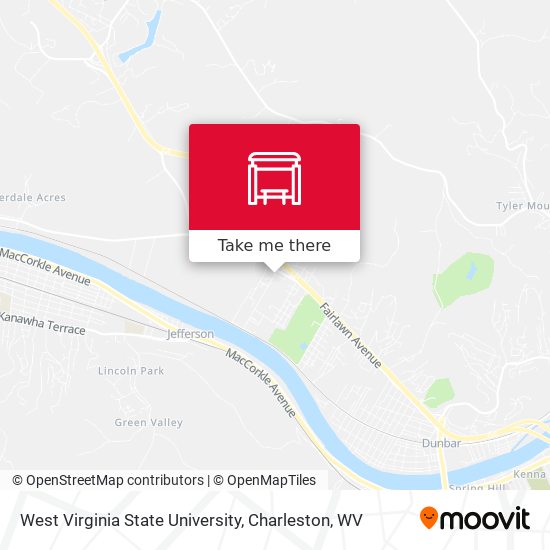 Mapa de West Virginia State University