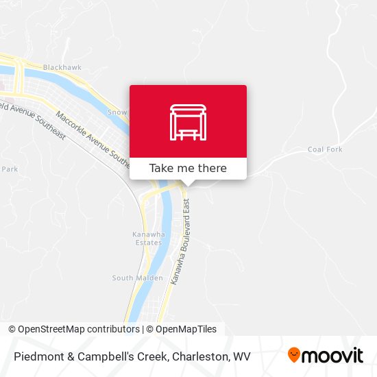 Piedmont & Campbell's Creek map