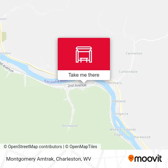 Mapa de Montgomery Amtrak