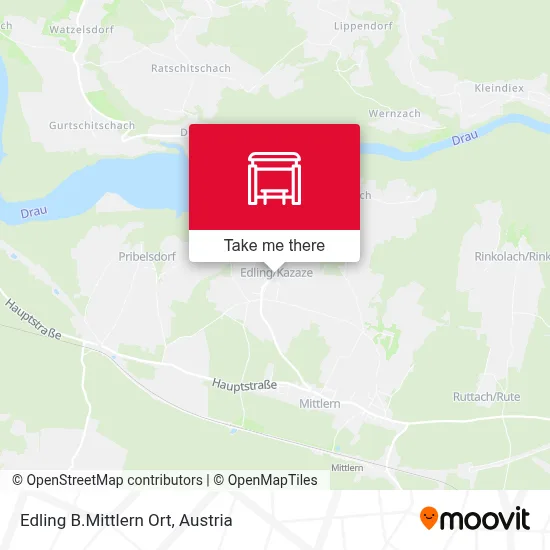 Edling B.Mittlern Ort map