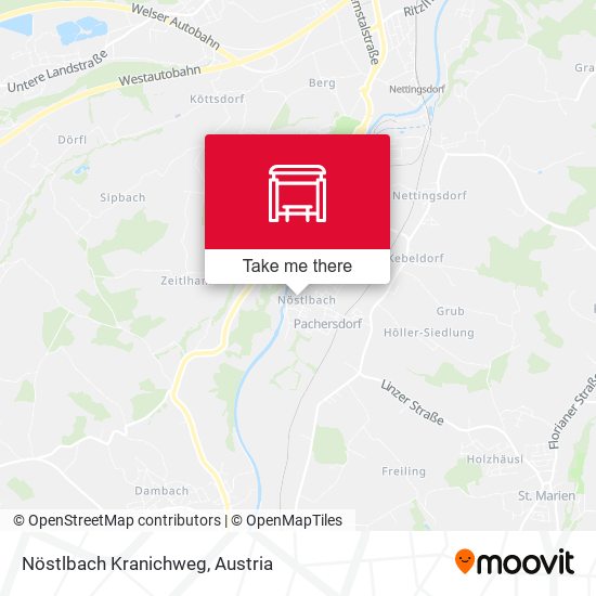 Nöstlbach Kranichweg map