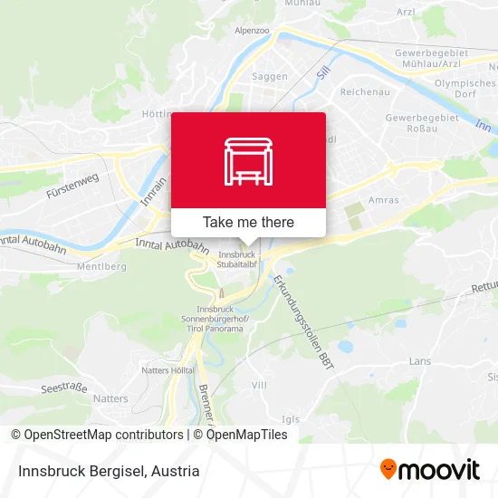 Innsbruck Bergisel map