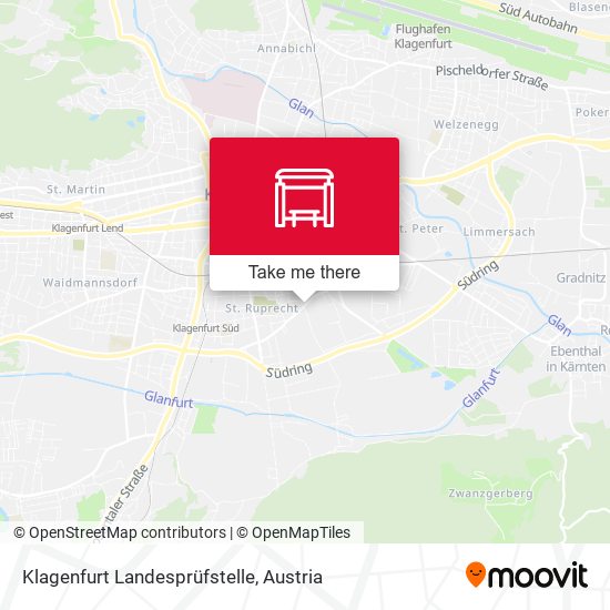 Klagenfurt Landesprüfstelle map