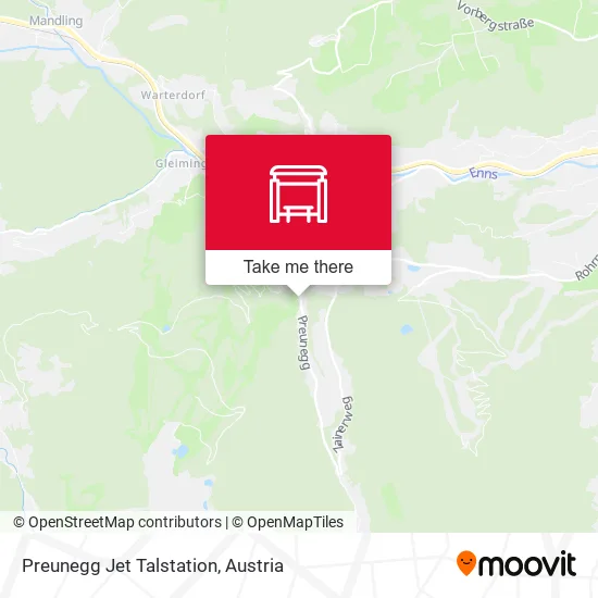 Preunegg Jet Talstation map
