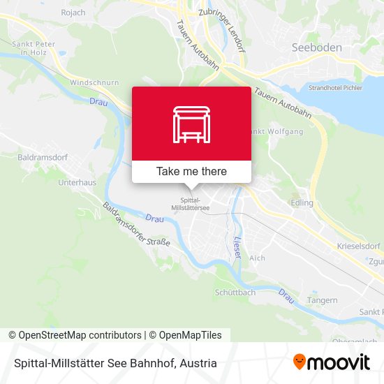 Spittal-Millstätter See Bahnhof map