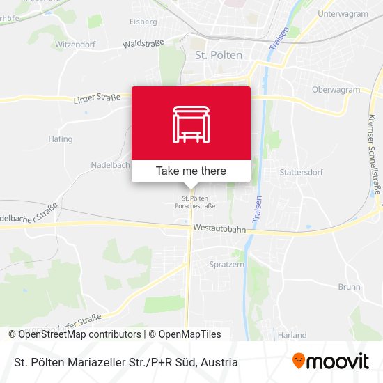 St. Pölten Mariazeller Str. / P+R Süd map