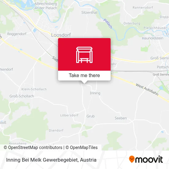 Inning Bei Melk Gewerbegebiet map
